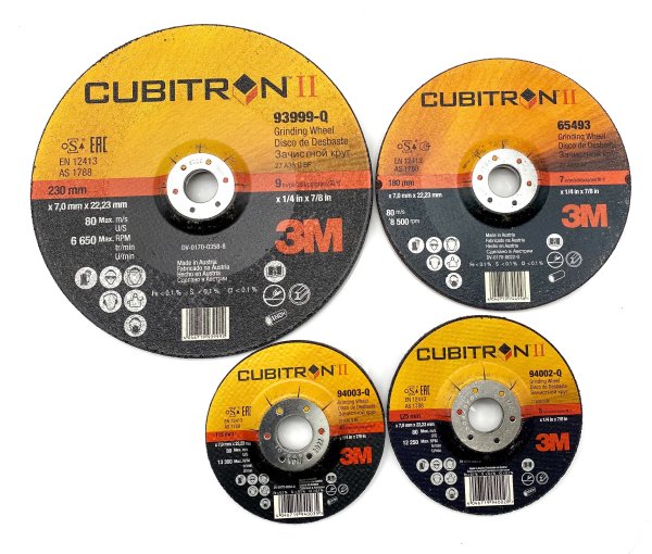 3M Cubitron2 Schruppscheibe Schleifscheibe für Winkelschleifer Ø115mm-Ø230mm