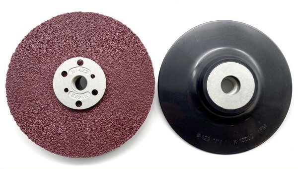 Klett Schleifteller Stützteller für Winkelschleifer Ø125mm x M14 ohne Klett